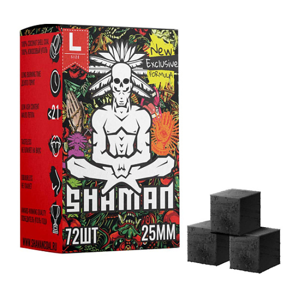 Кокосовый уголь Shaman 25мм в Томске