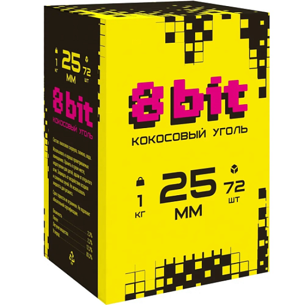 Кокосовый уголь Cocoloco 8bit 25мм в Томске