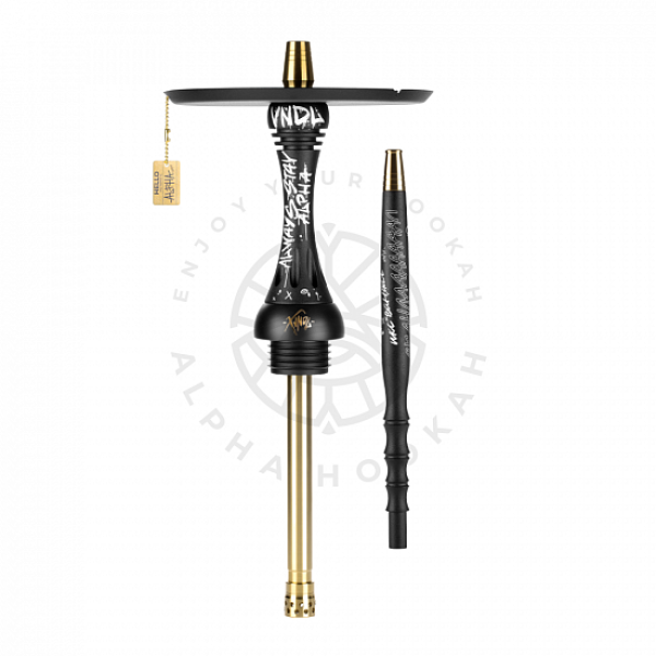 Кальян Alpha Hookah X VNDL Jet Black Чёрный (42 см) в Томске