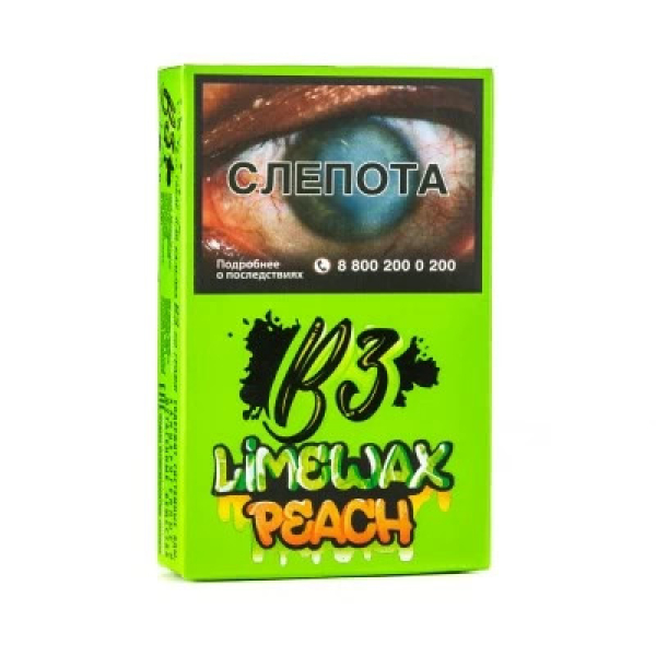 Табак B3 Limewax peach (Персик Лайм) 50 гр в Томске