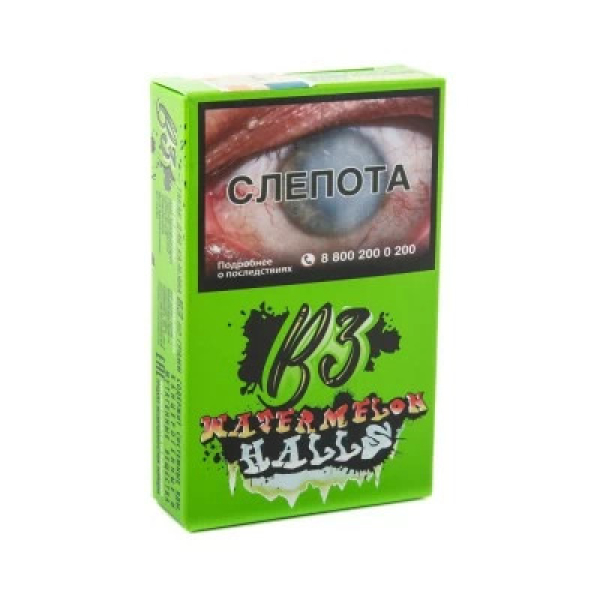Табак B3 Watermelon Halls (Ледяной Арбуз и Дыня) 50 гр в Томске