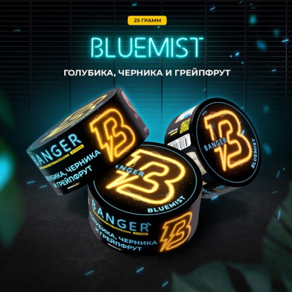 Табак Banger Bluemist (Голубика Черника и Грейпфрут) 25 гр в Томске