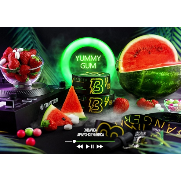 Табак Banger Yummy gum 100 грамм в Томске