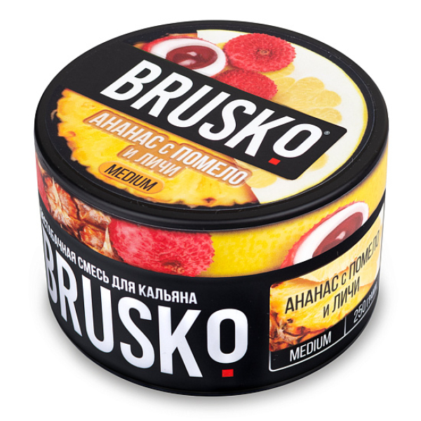 Смесь BRUSKO АНАНАС С ПОМЕЛО И ЛИЧИ (MEDIUM) 250 гр в Томске