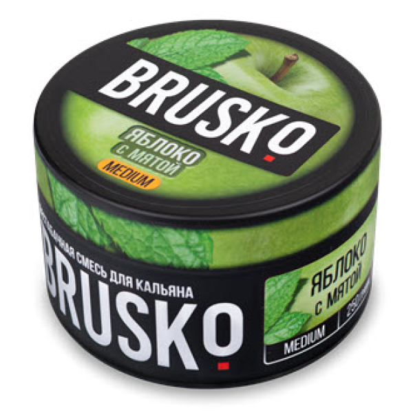 Смесь BRUSKO ЯБЛОКО С МЯТОЙ (MEDIUM) 250 гр в Томске