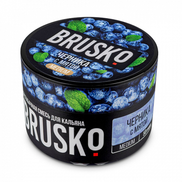 Смесь Brusko Medium Черника с мятой 50 грамм в Томске