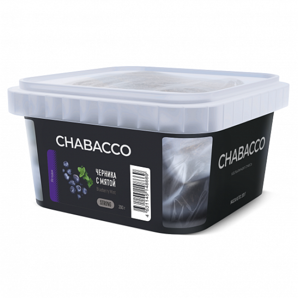 Смесь Chabacco Strong Blueberry mint (Черника с мятой) 200 гр в Томске