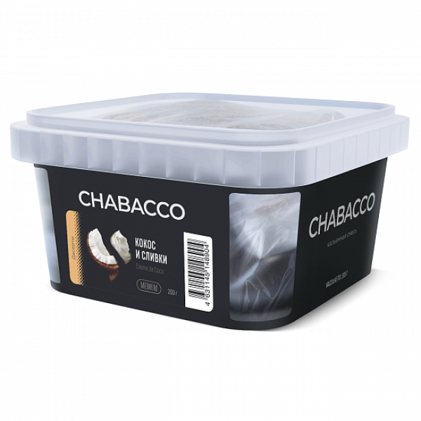 Смесь Chabacco Medium Creme De Coco (Кокос И Сливки) 200 гр в Томске