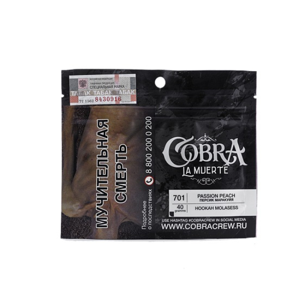 Табак Cobra La Muerte Passion Peach 40 гр в Томске