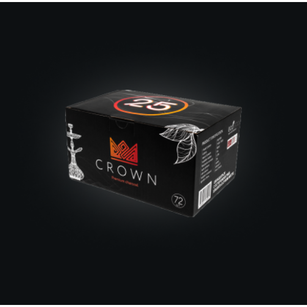 Уголь Crown 25 мм для кальяна (72 шт.) в Томске