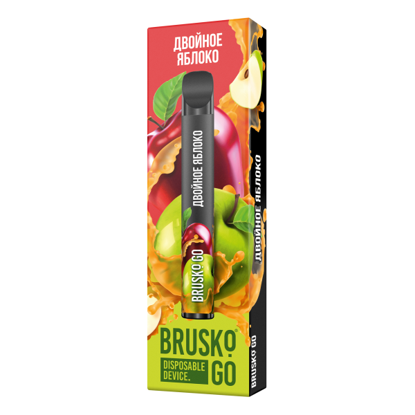 Одноразовая электронная сигарета Brusko Go Двойное яблоко 800 затяжек в Томске