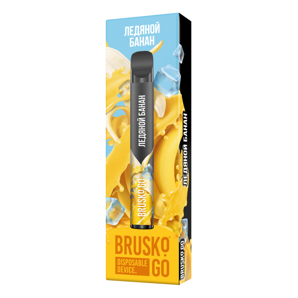 Одноразовая электронная сигарета Brusko Go Ледяной Банан 800 затяжек в Томске