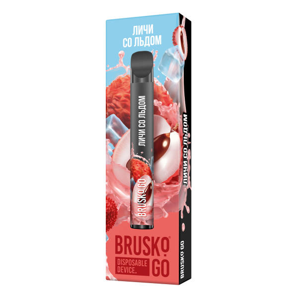 Одноразовая электронная сигарета Brusko Go Личи Со Льдом 800 затяжек в Томске