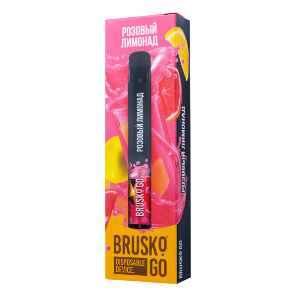 Одноразовая электронная сигарета Brusko Go Розовый Лимонад 800 затяжек в Томске
