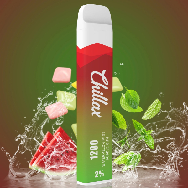 Chillax Watermelon Mint bubble gum (Арбуз Мятная жвачка), 1200 тяг в Томске