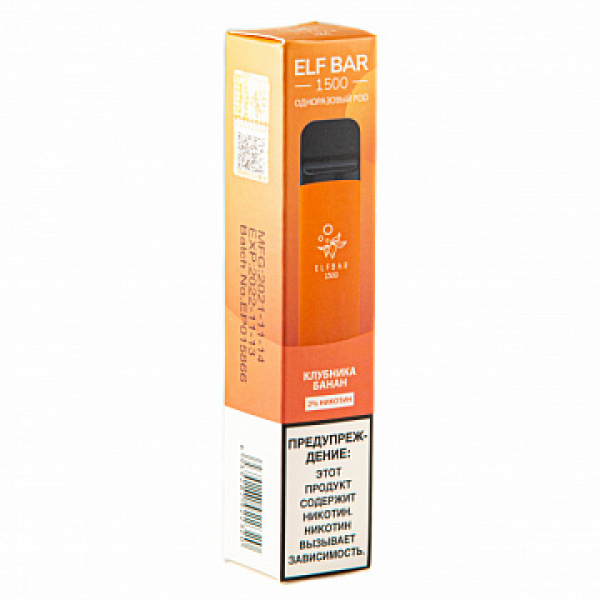 ELFBAR STRAWBERRY BANANA, 1500 тяг в Томске