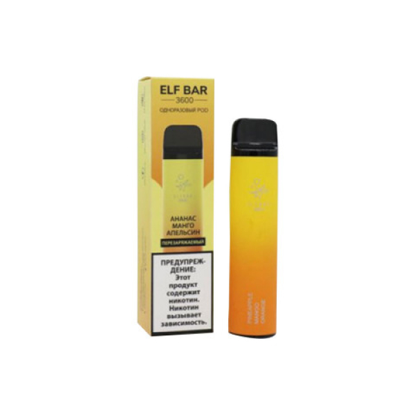 Elfbar (3600 (Ананас манго апельсин)), 3600 тяг в Томске
