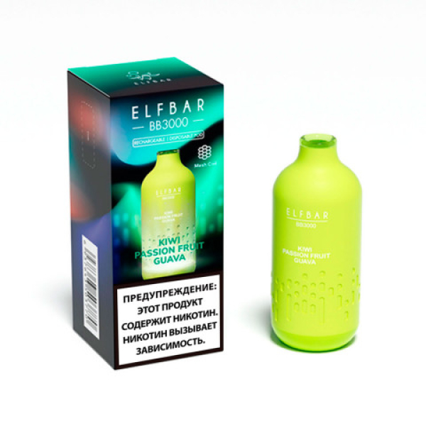 Elfbar BB3000 Киви маракуйя гуава, 3000 тяг в Томске