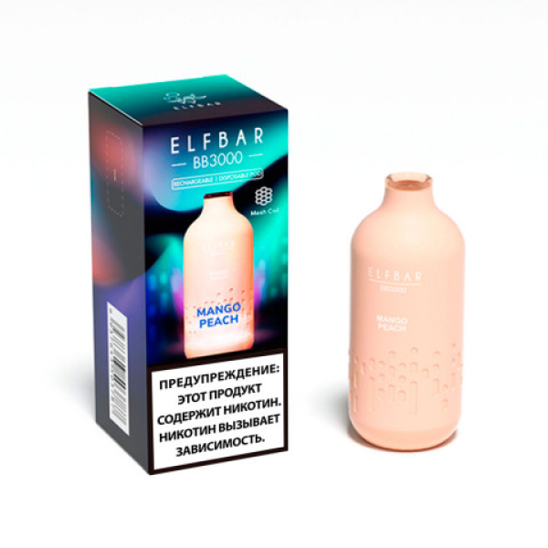 Elfbar BB3000 Манго персик, 3000 тяг в Томске