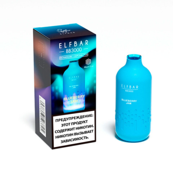 Elfbar BB3000 Черничный джем, 3000 тяг в Томске