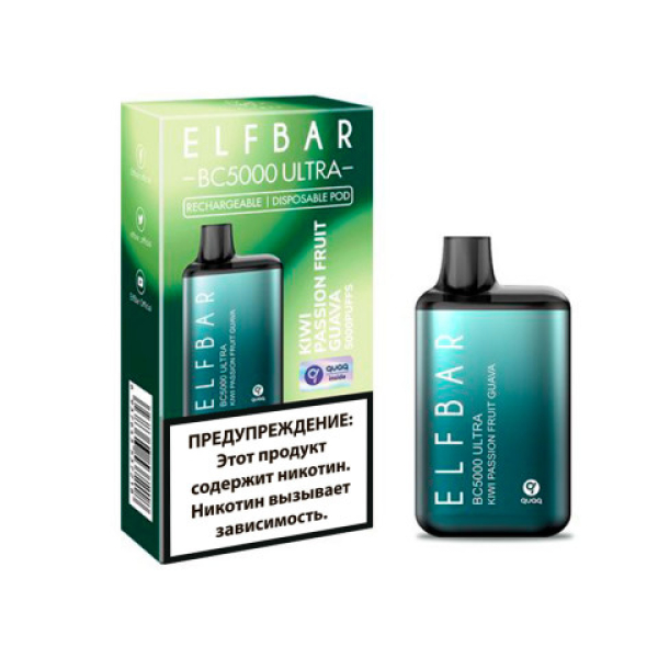 Elfbar BC5000 (Киви маракуйя гуава), 5000 тяг в Томске