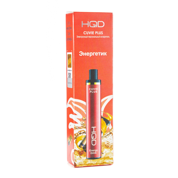 Одноразовая электронная сигарета HQD Cuvie Plus Energy Drink (Энергетик) 1200 затяжек в Томске