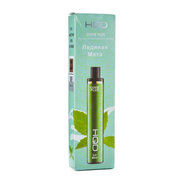 Одноразовая электронная сигарета HQD Cuvie Plus Ice Mint (Ледяная Мята) 1200 затяжек в Томске