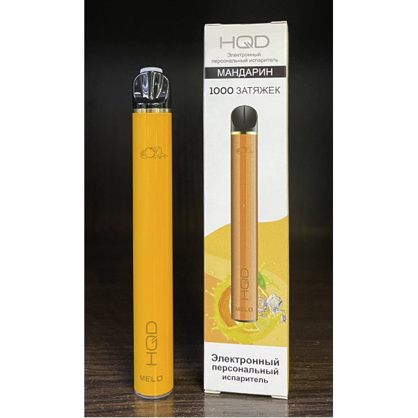 HQD melo tangerine (мандарин) 1000 затяжек в Томске