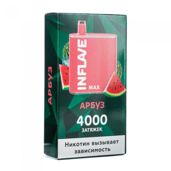 INFLAVE MAX Арбуз, 4000 тяг в Томске