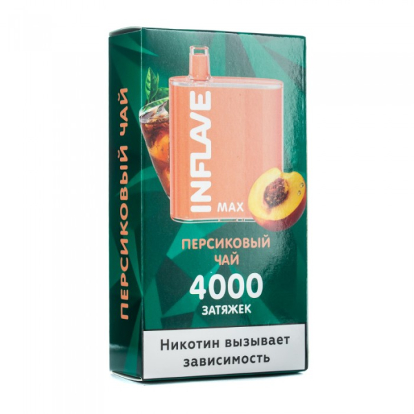 INFLAVE MAX Персиковый чай, 4000 тяг в Томске