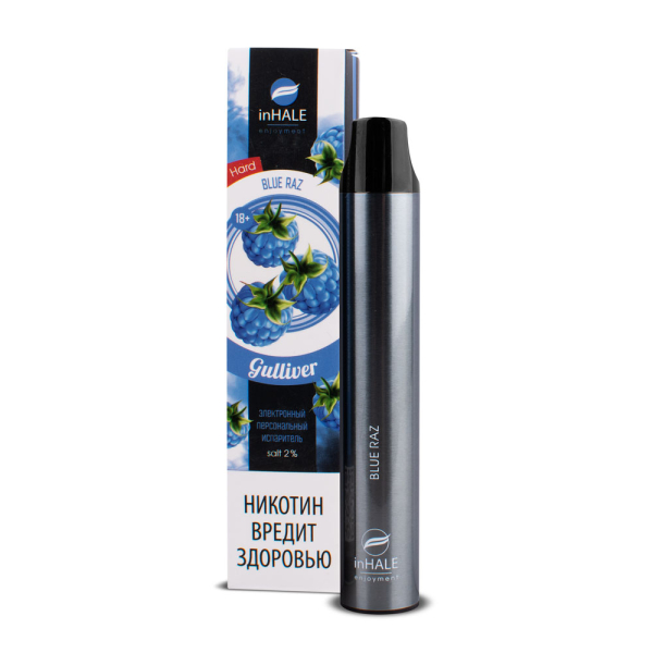 inHale Guliver Hard Blue Razz (Ежевика) 1500 затяжек в Томске