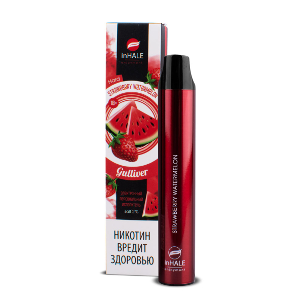 inHale Guliver Hard Strawberry Watermelon (Клубника Арбуз) 1500 затяжек в Томске