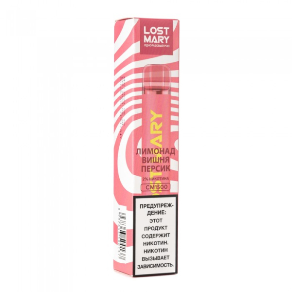 Lost Mary Cherry Peach Lemonade Лимонад вишня персик, 1500 тяг в Томске