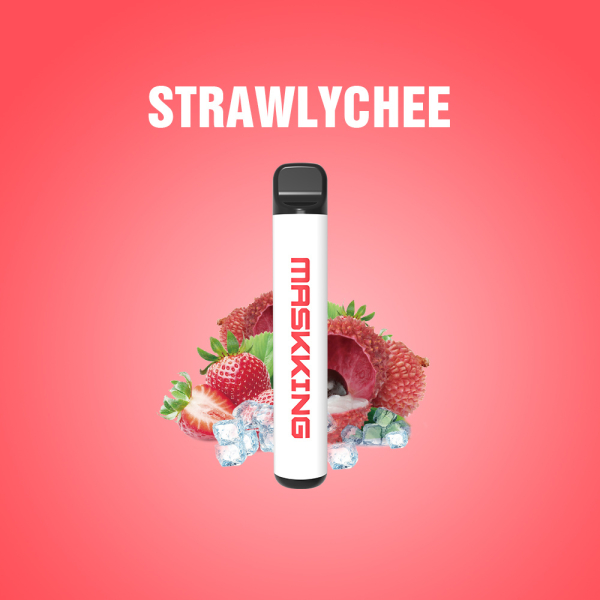 Одноразовая электронная сигарета Maskking High Pro Strawlychee (Клубника Личи) 1000 затяжек в Томске
