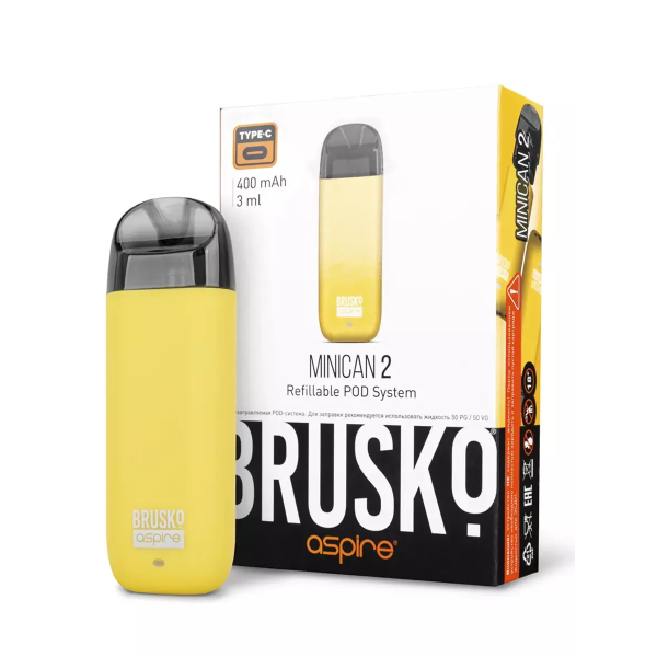 Brusko MINICAN 2 (400 мАч, Желтый) в Томске