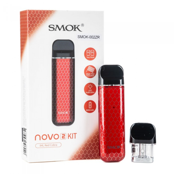 POD-система SMOK Novo 2 Pod 800 mAh Red Carbon в Томске
