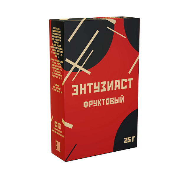 Табак ЭНТУЗИАСТ ФРУКТОВЫЙ 25 гр в Томске