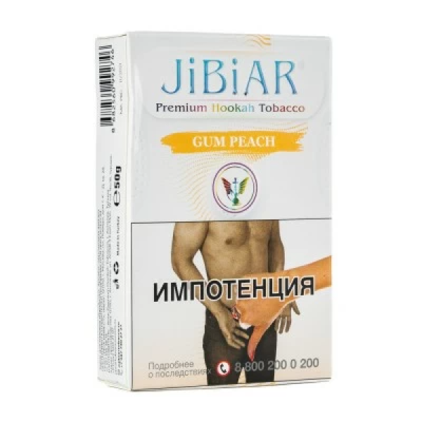 Табак Jibiar Gum Peach (Персиковая жвачка) 50 гр в Томске