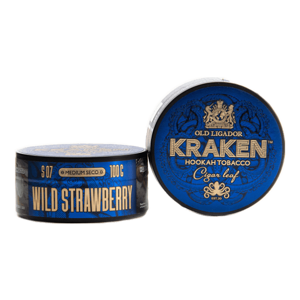 Табак Kraken Medium Seco wild strawberry (Земляника) 100 гр в Томске