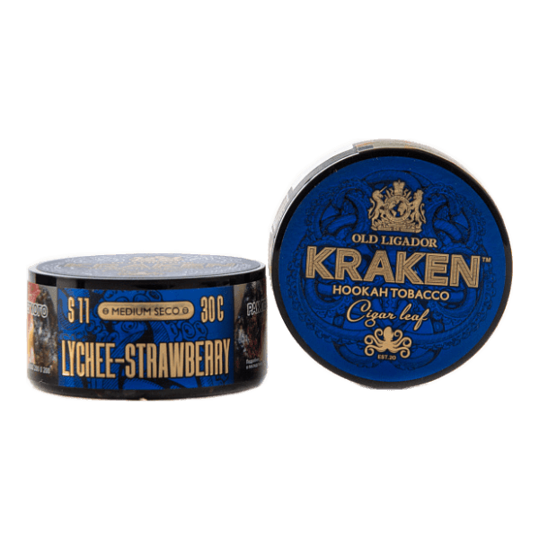 Табак Kraken Medium Seco Lychee strawberry (Личи и клубника) 30 гр в Томске