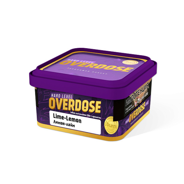 Табак OVERDOSE Lime Lemon (лимон лайм) 200 гр в Томске
