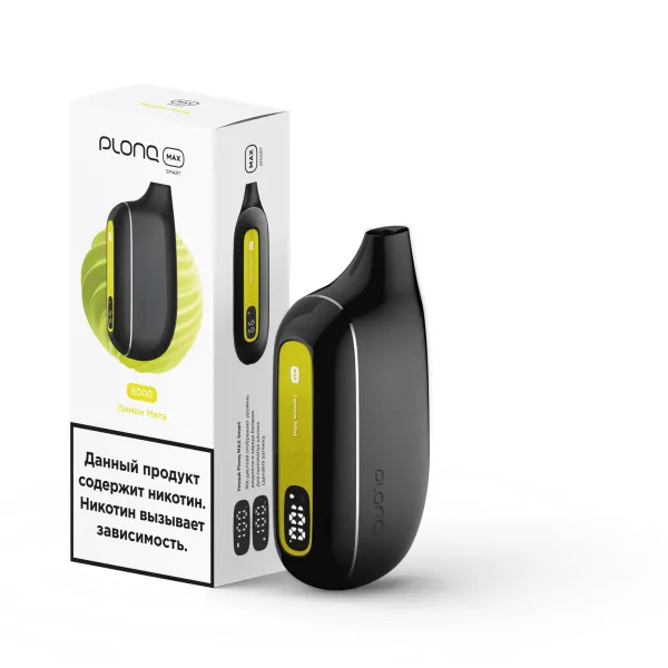 Plonq Max Smart Лимон Мята (8000 Затяжек) 20 Мг в Томске