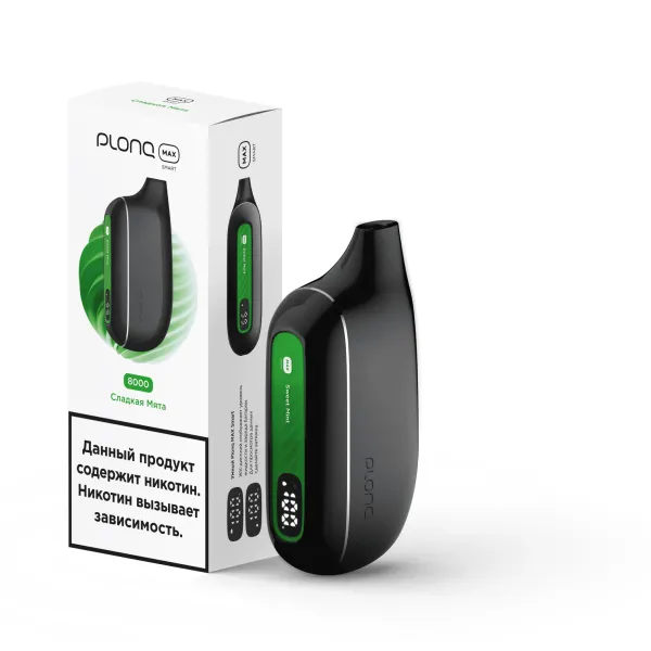 Plonq Max Smart Сладкая Мята (8000 Затяжек) 20 Мг в Томске