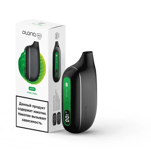 Plonq Max Smart Киви Лайм (8000 Затяжек) 20 Мг в Томске
