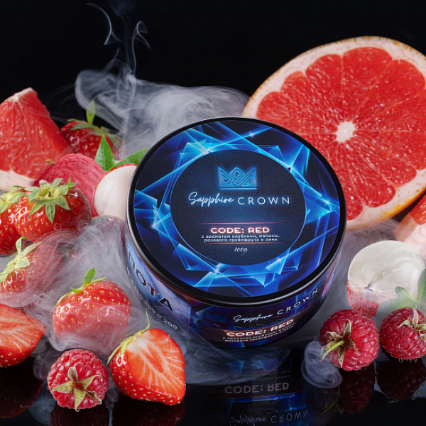 Табак Sapphire Crown Code red (Малина клубника) 100 гр в Томске