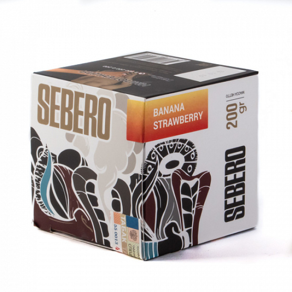Табак SEBERO BANANA STRAWBERRY 200 грамм в Томске