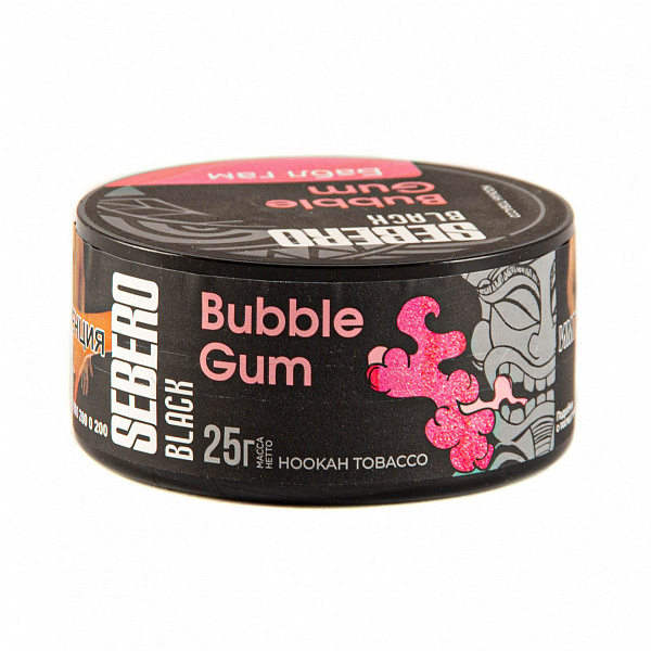 Табак SEBERO BLACK BUBBLE GUM 25 гр в Томске