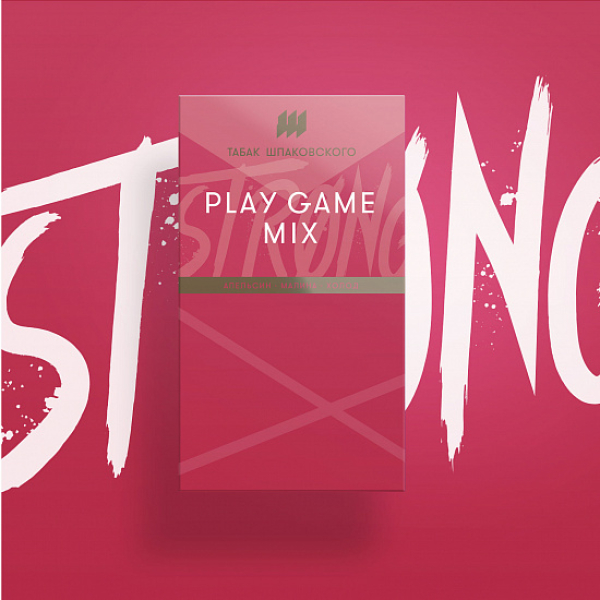Табак Шпаковского Strong Play game mix (Апельсин Малина Холод) 40 гр в Томске