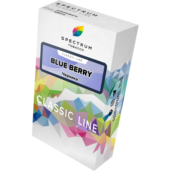 Табак Spectrum Classic blue berry 40 грамм в Томске