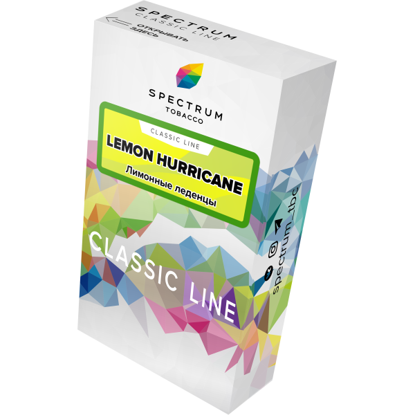 Табак Spectrum Classic lemon hurricane 40 грамм в Томске